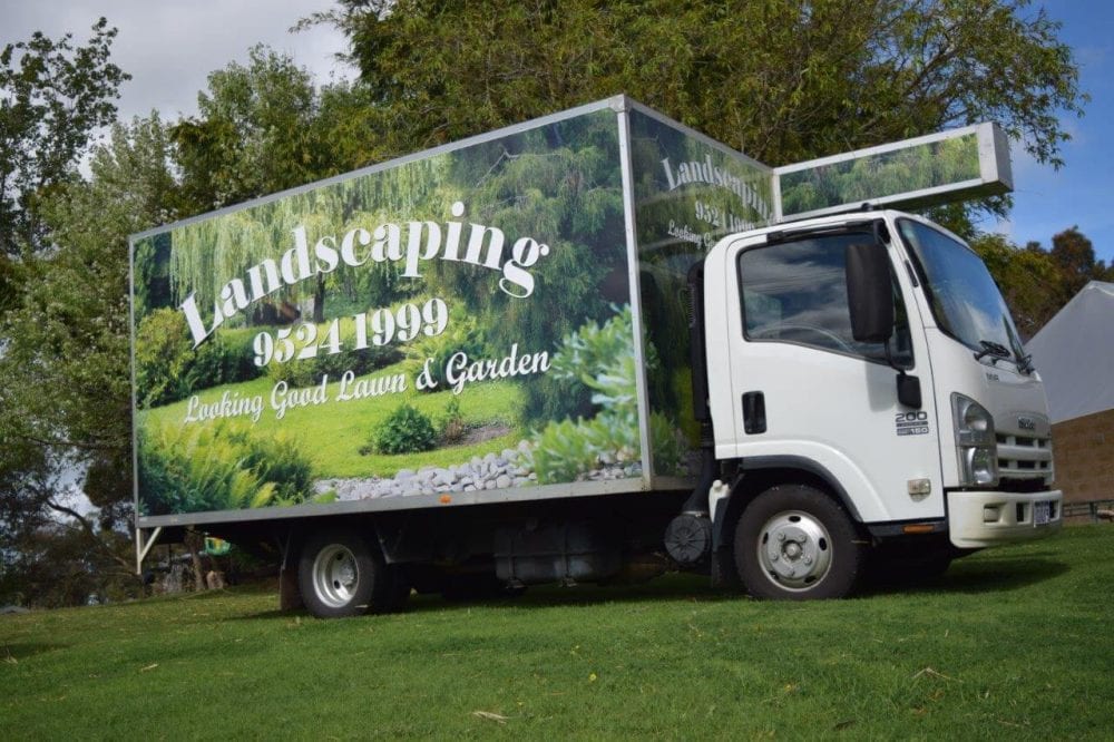 Looking Good Landscaping truck