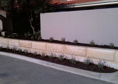 concrete block work hardscaping