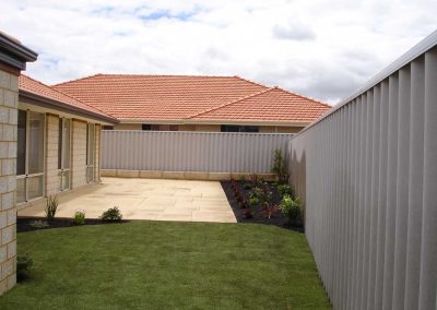 backyard landscape edging perth