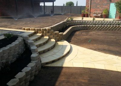 limestone blockwork landscaping